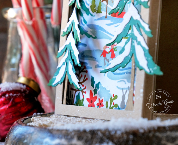 the greetery, the greetery new release, the greetery a song of christmas, the greetery stamps and dies, the greetery figgy pudding box, the greetery cooking up christmas, the greetery stencilscapes winter, card ideas, handmade cards, card layouts, christmas card ideas, wanda guess, a blog called wanda