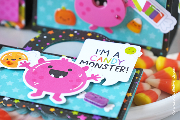 doodlebug, doodlebug monster madness, doodlebug halloween, doodlebug monsters, halloween treat ideas, halloween treat boxes, halloween candy treat bags, pixi dust halloween box, make your own halloween treats, halloween party ideas, wanda guess, a blog called wanda