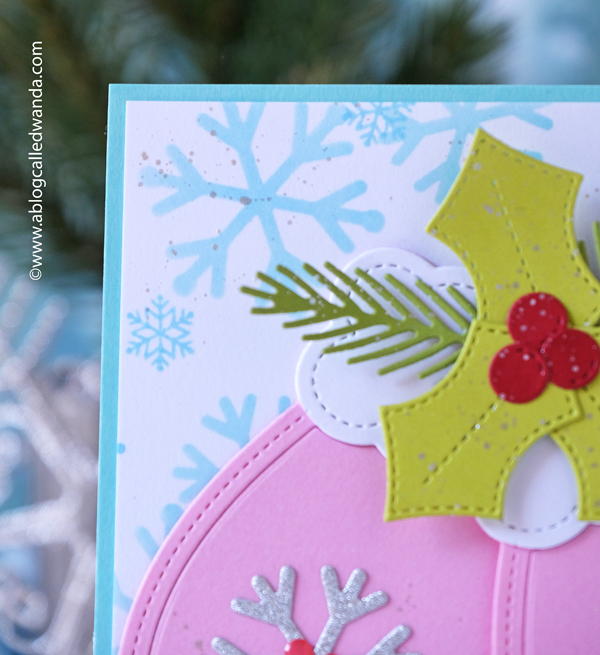 Pretty pink posh, pretty pink posh winter, holiday, stamps and dies, pretty pink posh mitten shaker, winter greens, mittens card ideas, layered snowflakes dies, christmas cards, winter cards, make your own christmas card, snowflakes, holiday, ideas, card layouts, wanda guess, a blog called wanda, winter foliage dies