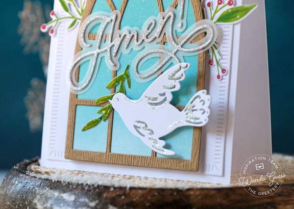 The greetery, the greetery new release, the greetery stamps and dies, the greetery a song of christmas, the greetery peaceful olive, the greetery peaceful doves, the greetery heaven and nature sing, stamps, dies, handmade cards, card ideas, card layouts, christmas, winter, christmas cards, wanda guess, a blog called wanda