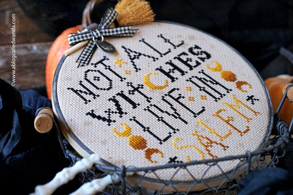 cross stitch, halloween cross stitch, cross stitch finishing ideas, witchy stitcher, not all witches live in salem, salem, counted cross stitch, aida, spooky, gothic, crafting, halloween decor, wanda guess, a blog called wanda cross stitch, halloween cross stitch, cross stitch finishing ideas, witchy stitcher, not all witches live in salem, salem, counted cross stitch, aida, spooky, gothic, crafting, halloween decor, wanda guess, a blog called wanda