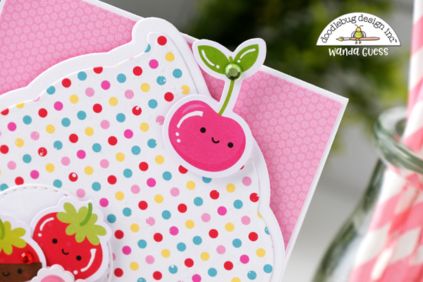 doodlebug, doodlebug paper, doodlebug lots of love collection, doodlebug valentines day, sunny studio cupcake dies, handmade valentines, diy valentine, valentine cards, cupcake cards, fun, party, invitation, stickers, make your own, sunny studio, wanda guess, a blog called wanda