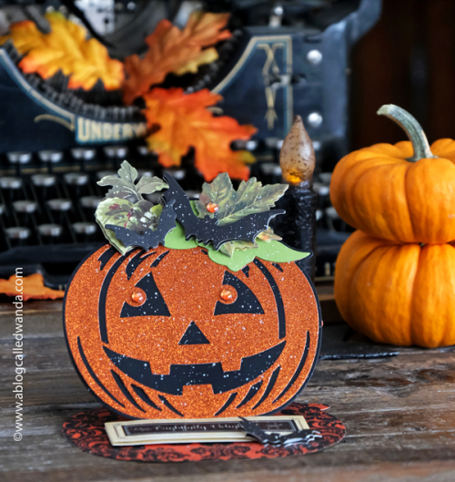 anna griffin, anna griffin cards, anna griffin halloween, halloween ideas, halloween cards, vintage halloween, handmade cards, card kits, make your own halloween crafts, halloween invitations, skeletons, witches, easel cards, easel die cuts, jack o lantern, wanda guess, a blog called wanda