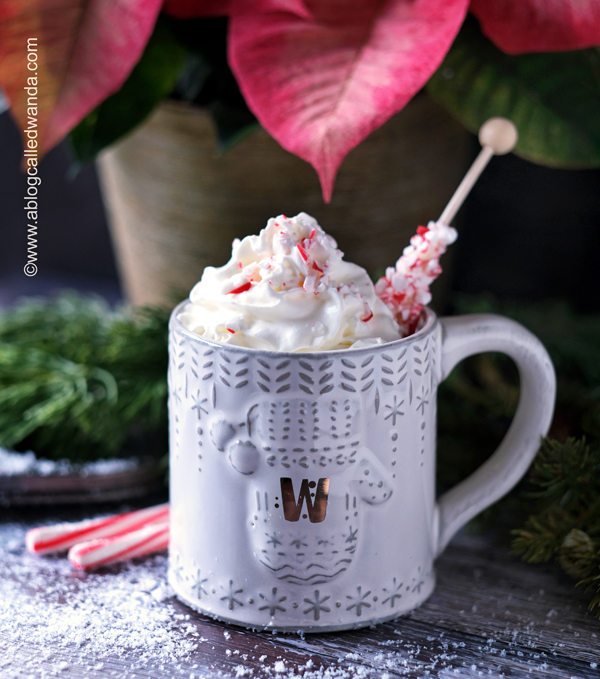 Anthropologie winter mug initials, peppermint mocha, coffee, hot cocoa, drink recipes