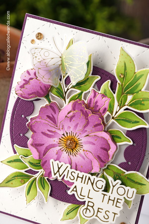 pinkfresh studio, pinkfresh studio stamps and dies and stencils, pinkfresh studio hot foil, pinkfresh studio flowers, pinkfresh studio new release, pinkfresh studio wonderful sentiments, pinkfresh studio wonderful in every way stamps and stencils, floral card ideas, stencils, handmade cards, papercrafting, scrapbooking, card ideas, wanda guess, a blog called wanda