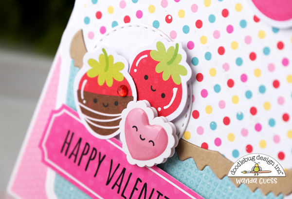doodlebug, doodlebug paper, doodlebug lots of love collection, doodlebug valentines day, sunny studio cupcake dies, handmade valentines, diy valentine, valentine cards, cupcake cards, fun, party, invitation, stickers, make your own, sunny studio, wanda guess, a blog called wanda