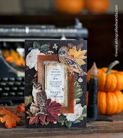anna griffin, anna griffin cards, anna griffin halloween, halloween ideas, halloween cards, vintage halloween, handmade cards, card kits, make your own halloween crafts, halloween invitations, skeletons, witches, easel cards, easel die cuts, jack o lantern, wanda guess, a blog called wanda