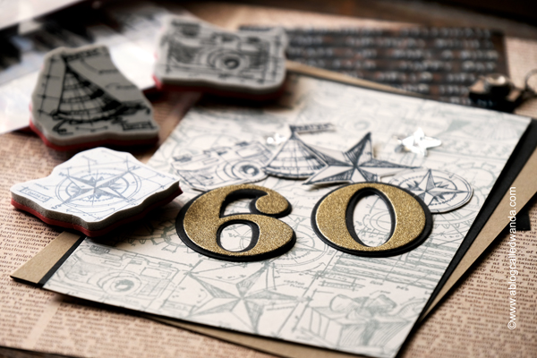 tim holtz, tim holtz stamps, ideaology, mirrored stars, tim holtz blueprint stamps, stampers anonymous, tim holtz mini blueprints, masculine card ideas, vintage card ideas, masculine birthday cards, papertrey ink by the numbers, tim holtz projects, wanda guess, a blog called wanda