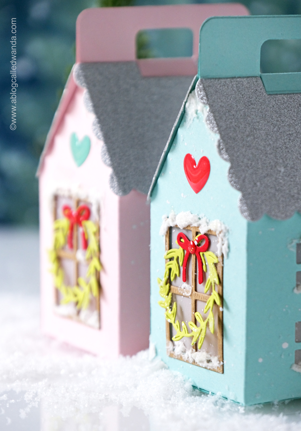 the stamp market little house box, the stamp market jumbo candy cane, christmas, diy christmas, houses dies, christmas village make it yourself, christmas decor, christmas table, candy cane die cuts, winter, holiday, paper crafting, scrapbooking, die cutting, handmade christmas ideas, wanda guess, a blog called wanda