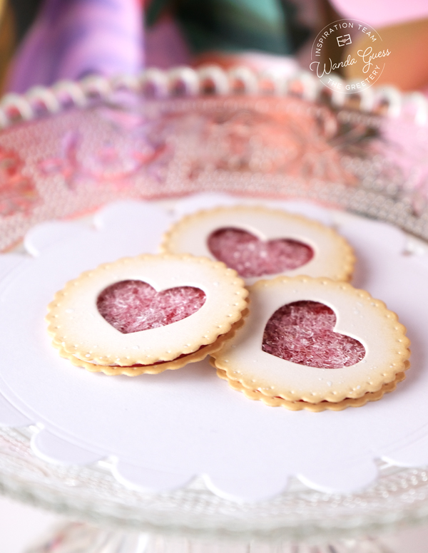 the greetery, the greetery stamps and dies, the greetery hug in a mug, the greetery valentines, the greetery cake pops, the greetery crimped notecard, the greetery shapely hearts, diy valentines, valentine ideas, party ideas, handmade valentines, valentines crafts, homemade, wanda guess, a blog called wanda, valentine party, coffee crafts, card ideas