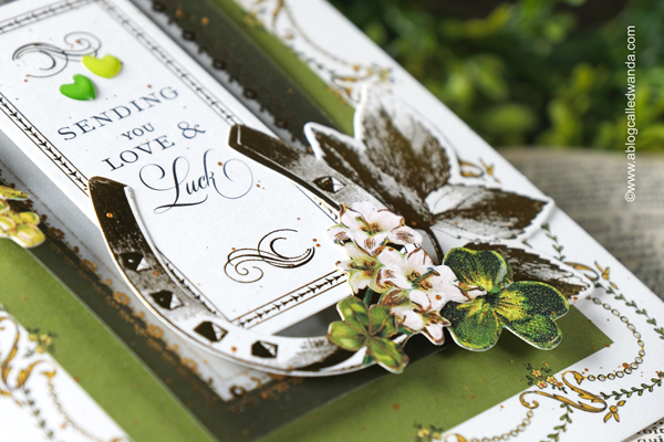 anna griffin card kit, anna griffin st. patrick's day, st patricks day cards, card ideas, anna griffin cards, anna griffin ideas, vellum toppers, lucky, handmade, scrapbooking, st patricks day ideas, card layouts, rosettes, alexandra renke heart rosette, vintage style, vintage cards, wanda guess, a blog called wanda