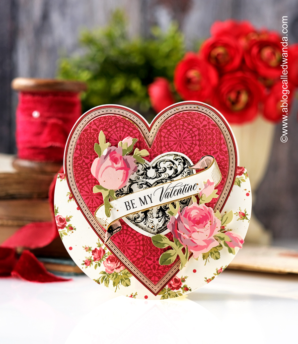 valentines cards, valentines day, diy valentine, vintage valentines, make your own valentine cards, anna griffin kit, anna griffin valentine, anna griffin cards, card ideas, vintage, paper crafting, handmade, wanda guess, a blog called wanda