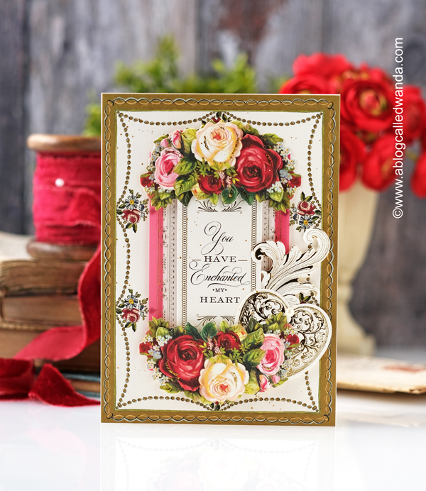 valentines cards, valentines day, diy valentine, vintage valentines, make your own valentine cards, anna griffin kit, anna griffin valentine, anna griffin cards, card ideas, vintage, paper crafting, handmade, wanda guess, a blog called wanda