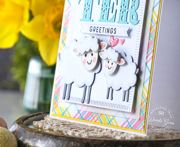 the greeter, the greetery stamps and dies, the greetery easter, easter cards, baby face lamb, tartan plaid stencils, easter plaid, diy easter, lamb dies, make your own easter card, stamping and die cutting, wanda guess, a blog called wanda the greeter, the greetery stamps and dies, the greetery easter, easter cards, baby face lamb, tartan plaid stencils, easter plaid, diy easter, lamb dies, make your own easter card, stamping and die cutting, wanda guess, a blog called wanda