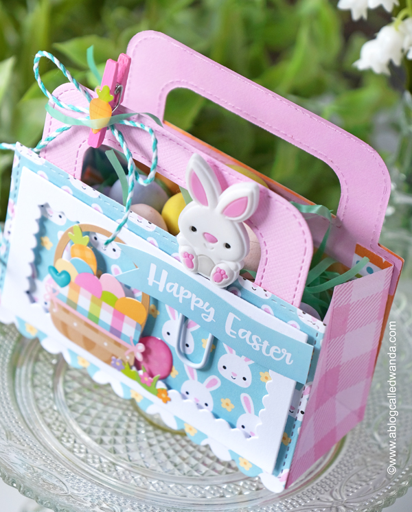 pixi dust designs, pixi dust interchangeable bag topper, box, bag, treat bag, pixi dust treat bag, easter treats, easter favors, easter party, doodlebug design, doodlebug hippity hoppity, diy easter party, candy favors, wanda guess, a blog called wanda
