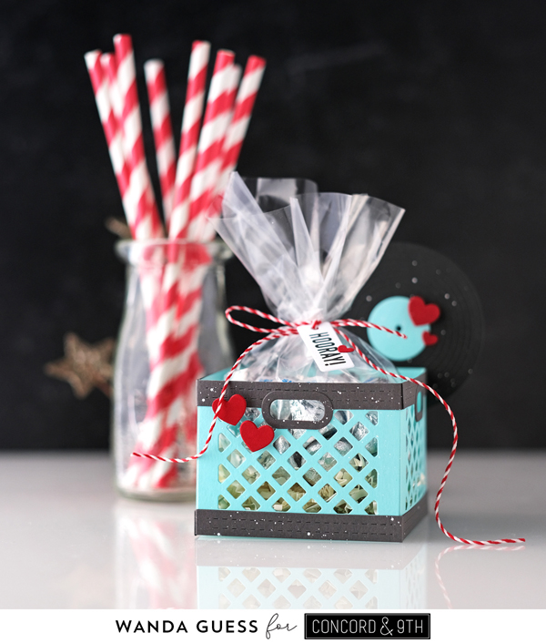 concord and 9th, concord & 9th, concord and 9th stamps and dies, concord and 9th little crate, concord and 9th for the record, concord and 9th greatest hits, handmade cards, stamping, diy, make your own cards, card sketches, card layouts, craft ideas, march new release, 50's theme, 50th birthday, records, albums, party treat box, vintage vinyl, oldies, wanda guess, a blog called wanda