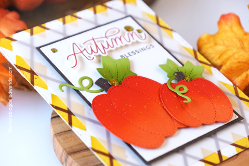 pretty pink posh, pretty pink posh stamps and dies, pretty pink posh ghost, boo shadow, halloween mug, pretty pink posh mug, sentiment strips, halloween cards, diy, handmade, stamps, pretty pink posh stitched pumpkins, spooky sky stencils, argyle stencils, fall cards, autumn card, pumpkin dies, thanksgiving, wanda guess, a blog called wanda