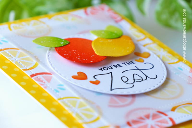 pretty pink posh, new release, stamps and dies, citrus, blog hop, pretty pink posh citrus, summer, handmade card, stencils, ink blending, wanda guess, a blog called wanda