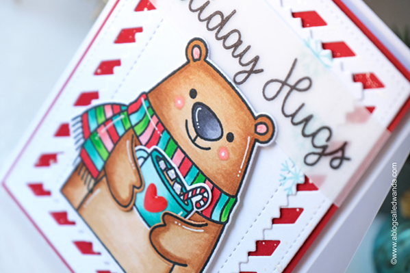 sunny studio stamps, sunny studio stamps and dies, sunny studio woolen mittens, sunny studio holiday hugs, copic markers, christmas cards, holiday cards, winter, mitten card, card ideas, handmade cards, wanda guess, make your own christmas cards, a blog called wanda