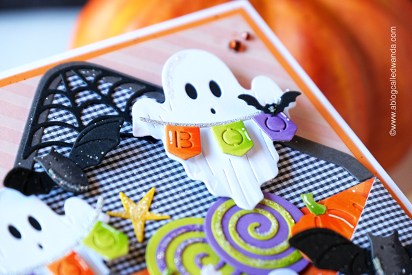 spellbinders stamps and dies, spellbinders envelope of wonder, spellbinders halloween, halloween card, truckin through the seasons, handmade cards, stamped card ideas, halloween party, diy, wanda guess, a blog called wanda