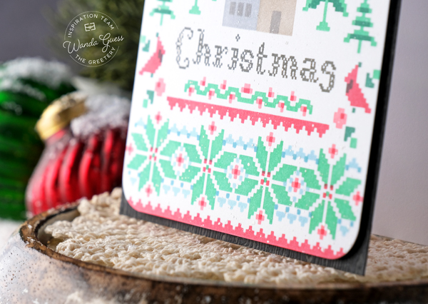 the greetery, the greetery stamps and dies, the greetery recollective holiday collection, the greetery christmas, the greetery plaid tidings, the greetery bright and bubbly, the greetery christmas sampler, stencils, winter, holiday, christmas cards, handmade holiday, wanda guess, a blog called wanda