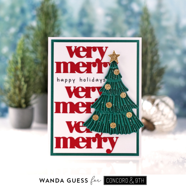 concord and 9th, concord and 9th, holiday charm, holiday release, christmas, winter, holiday, stamps and dies, concord and 9th ornaments turnabout, concord and 9th holiday sayings, concord and 9th all is calm, concord and 9th festive corners, concord and 9th stocking stamp and stitch, christmas cards, diy christmas, wanda guess, a blog called wanda