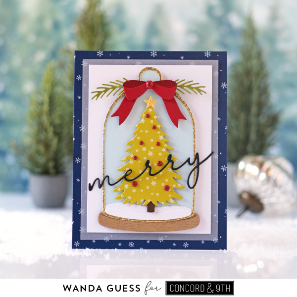 concord & 9th, concord and 9th, concord and 9th holiday collection, christmas, winter, stamps and dies, handmade christmas cards, diy, concord and 9th cloche, concord and 9th ornament stamp and stitch, concord and 9th over the rooftops, christmas card ideas, winter, stencils, stamps, wanda guess, a blog called wanda