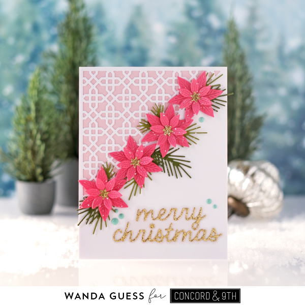 concord and 9th, concord and 9th, holiday charm, holiday release, christmas, winter, holiday, stamps and dies, concord and 9th ornaments turnabout, concord and 9th holiday sayings, concord and 9th all is calm, concord and 9th festive corners, concord and 9th stocking stamp and stitch, christmas cards, diy christmas, wanda guess, a blog called wanda