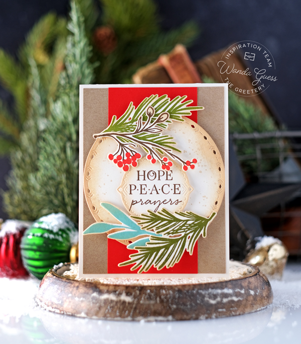 the greetery, the greetery new release, the greetery recollective holiday collection, the greetery stamps and dies, the greetery christmas, holiday, winter, the greetery wrapped in love, the greetery big beautiful bow, the greetery winterland layers, christmas cards, handmade christmas, wanda guess, a blog called wanda