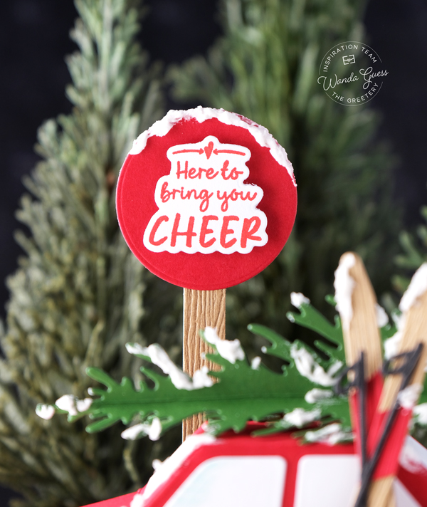 the greetery, the greetery stamps and dies, the greetery recollective holiday collection, the greetery christmas, stencils, the greetery holiday, the greetery cheer mobile, the greetery holiday hatchback, handmade christmas, christmas cards, crafts, wanda guess, a blog called wanda