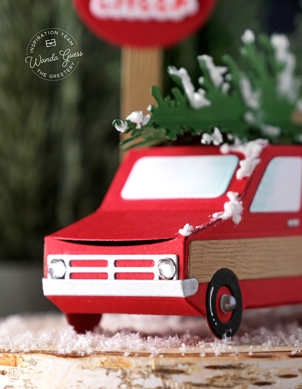 the greetery, the greetery stamps and dies, the greetery recollective holiday collection, the greetery christmas, stencils, the greetery holiday, the greetery cheer mobile, the greetery holiday hatchback, handmade christmas, christmas cards, crafts, wanda guess, a blog called wanda