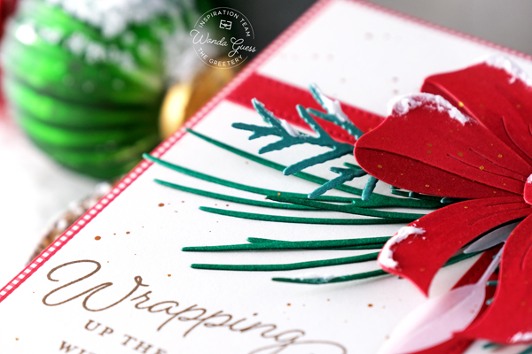 the greetery, the greetery new release, the greetery recollective holiday collection, the greetery stamps and dies, the greetery christmas, holiday, winter, the greetery wrapped in love, the greetery big beautiful bow, the greetery winterland layers, christmas cards, handmade christmas, wanda guess, a blog called wanda