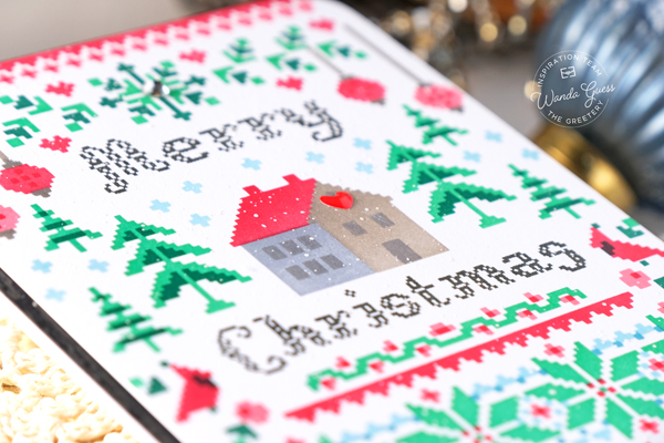 the greetery, the greetery stamps and dies, the greetery recollective holiday collection, the greetery christmas, the greetery plaid tidings, the greetery bright and bubbly, the greetery christmas sampler, stencils, winter, holiday, christmas cards, handmade holiday, wanda guess, a blog called wanda