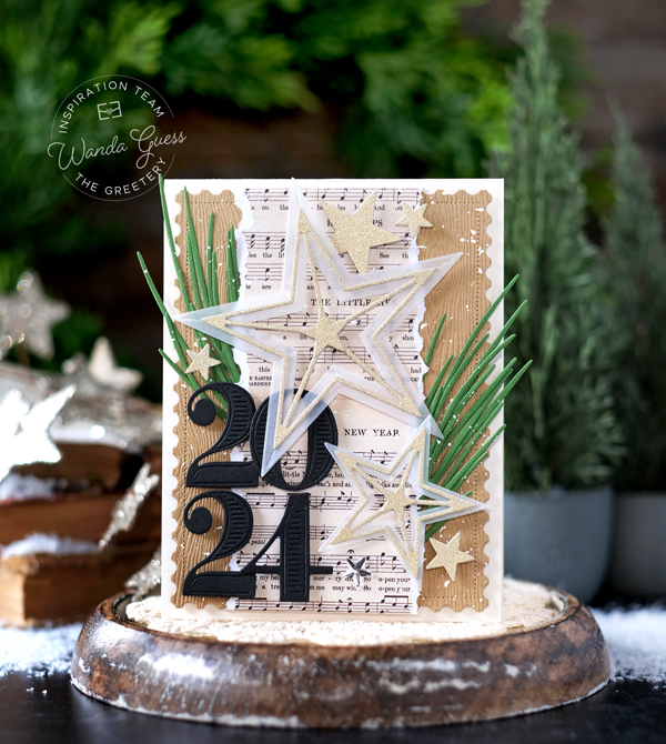 the greetery, the greetery stamps and dies, the greetery new release, christmas, winter, stencils, tags, cards, diy, make your own christmas cards and tags, the greetery tags, the greetery four square, the greetery tear strips, the greetery snowflakes, the greetery magnolia wreath, the greetery bow, the greetery stars, bold numbers, wanda guess, a blog called wanda