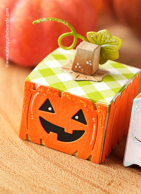 lawn fawn, lawn fawn stamps and dies, lawn fawn halloween, lawn fawn tiny gift box, lawn fawn tiny gift box jack, lawn fawn tiny gift box ghost, lawn fawn tiny gift box cat, hallowen treats, treat boxes, halloween party, diy, scrapbooking, halloween fun, makes, candy, make your own treats, wanda guess, a blog called wanda