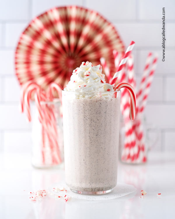 pepperming, peppermint milkshake, acme ice cream, chocolate peppermint, homemade shake, treats, christmas ideas, drink ideas, wanda guess, a blog called wanda