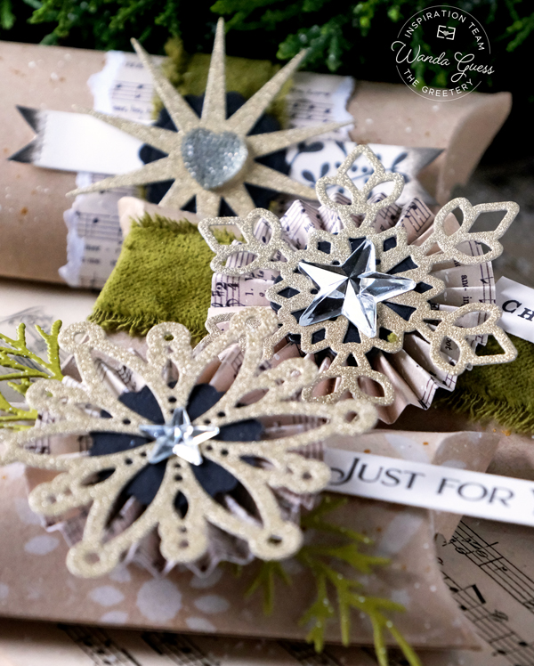 the greetery, the greetery stamps and dies, the greetery new release, christmas, winter, stencils, tags, cards, diy, make your own christmas cards and tags, the greetery tags, the greetery four square, the greetery tear strips, the greetery snowflakes, the greetery magnolia wreath, the greetery bow, the greetery stars, bold numbers, wanda guess, a blog called wanda