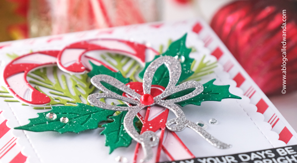 honey bee stamps, honey bee stamps candy canes, candy cane dies, candy cane card, christmas card, diy, stamping, embossing, make your own christmas cards, stripes, holiday, winter, diy, christmas, wanda guess, a blog called wanda