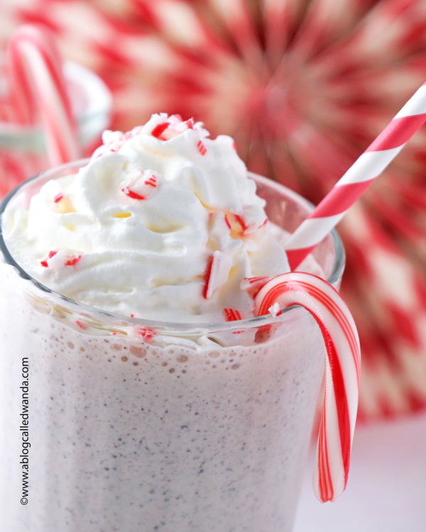 pepperming, peppermint milkshake, acme ice cream, chocolate peppermint, homemade shake, treats, christmas ideas, drink ideas, wanda guess, a blog called wanda