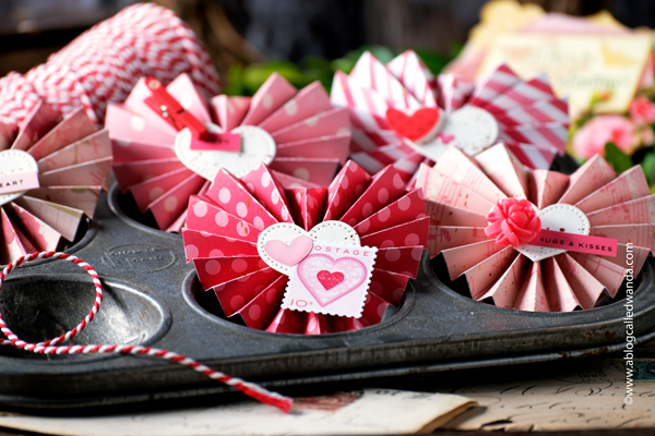 alexandra renke dies, alexandra renke heart rosette, rosettes, paper rosettes, heart rosette, vintage style crafting, handmade, papercrafting, diy, valentine's day, valentine ideas, party decor, crafting for valentines day, easy paper crafts, wanda guess, a blog called wanda