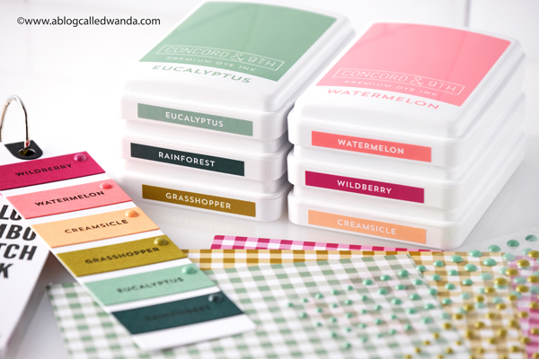 concord and 9th, concord & 9th, new colors, 2024 new colors, concord and 9th bunch of balloons, stencils, stamps, dies, handmade card ideas, concord and 9th empire inlay, concord and 9th picked posie, concord and 9th all together alpha, alphabet dies, wanda guess, a blog called wanda