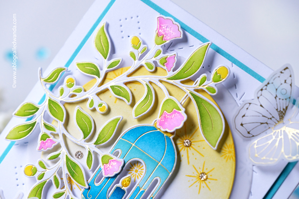 pinkfresh studio, pinkfresh studio blog hop, pinkfresh studio pure joy release, new release, pinkfresh lantern botanicals, hot foil, stamps, stencils, classic, card ideas, handmade cards, a blog called wanda, wanda guess