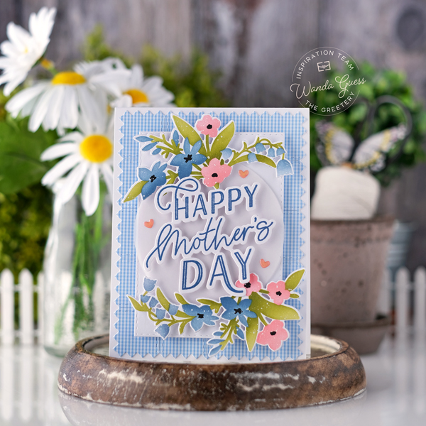 the greetery, the greetery new release, the greetery pure joy, easter, spring, the greetery spring frame, the greetery easter morning, the greetery to mom with love, the greetery print shop modern botanical, ink blending, easter cards, handmade cards, wanda guess, a blog called wanda