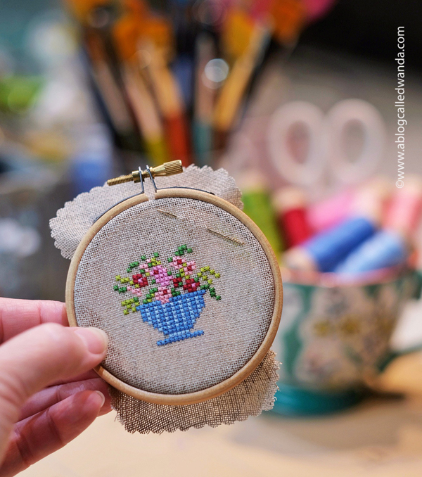 cross stitch, counted cross stitch, jbw designs, chintz alphabet, aurifil thread, brooch, handmade, 28 count linen, cross stitch floral, diy, cross stitch finishing, wanda guess, a blog called wanda cross stitch, counted cross stitch, jbw designs, chintz alphabet, aurifil thread, brooch, handmade, 28 count linen, cross stitch floral, diy, cross stitch finishing, wanda guess, a blog called wanda