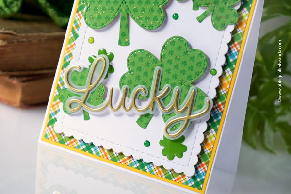 pretty pink posh stamps and dies, pretty pink posh shamrocks, pretty pink posh card ideas, doodlebug paper, st. patrick's day cards, st. patrick's day ideas, crafts, anna griffin cards, anna griffin st patrick's day, lucky, green, handmade cards, wanda guess, a blog called wanda