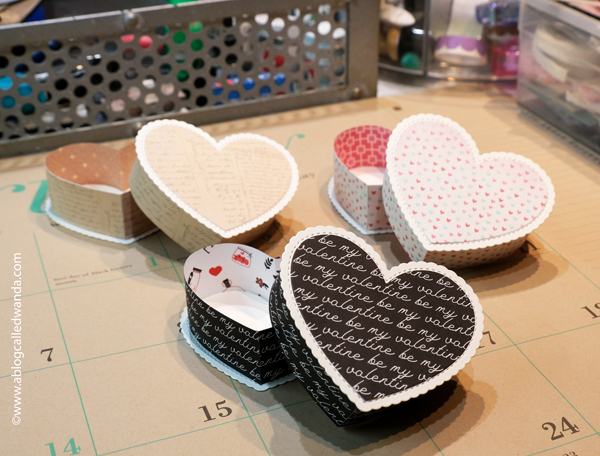 valentine's day, valentine crafts, concord and 9th happy heart box, die cuts, vintage, vintage valentine, handmade valentines, valentine craft ideas, heart boxes, handmade, crafts, vintage style crafts, anna griffin flowers, anna griffin stickers, party favors, wedding, shower, wanda guess, a blog called wanda