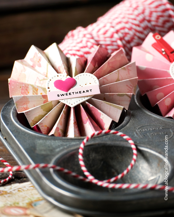 alexandra renke dies, alexandra renke heart rosette, rosettes, paper rosettes, heart rosette, vintage style crafting, handmade, papercrafting, diy, valentine's day, valentine ideas, party decor, crafting for valentines day, easy paper crafts, wanda guess, a blog called wanda