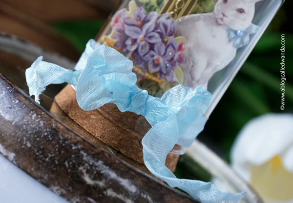 easter, easter decor, easter home, easter cloche, mini cloche, anna griffin, stickers, spring, bunny, handmade cloche, wanda guess, a blog called wanda