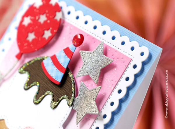 pretty pink posh, pretty pink posh stamps and dies, pretty pink posh big birthday cupcake, pretty pink post balloons, birthday card ideas, birthday card, handmade, rubber stamps, die, scrapbooking, diy birthday, party, invitations, wanda guess, a blog called wanda