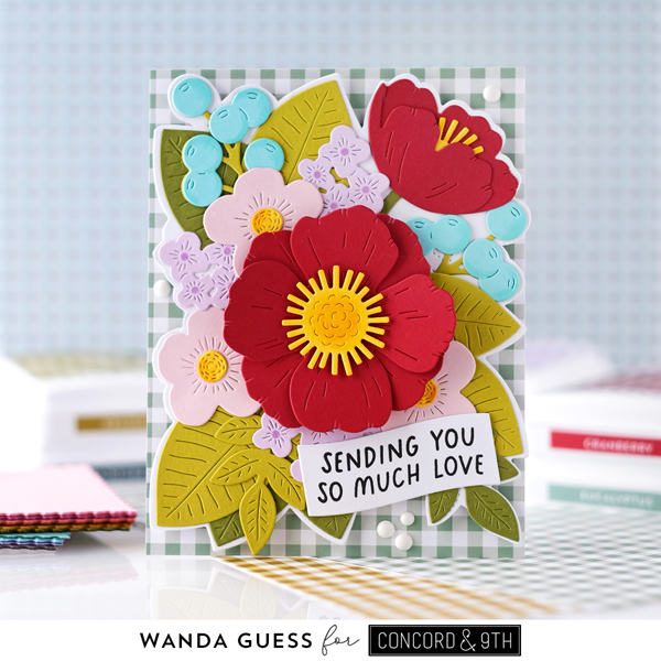 concord and 9th, concord & 9th, new colors, 2024 colors, concord and 9th primrose garden, gingham, concord and 9th everyday expressions, concord and 9th contempo turnabout, turnabout stamps, flowers, handmade card ideas, butterfly dies, whimsical wings concord and 9th, stencils, birthday cards, diy, crafts, wanda guess, a blog called wanda